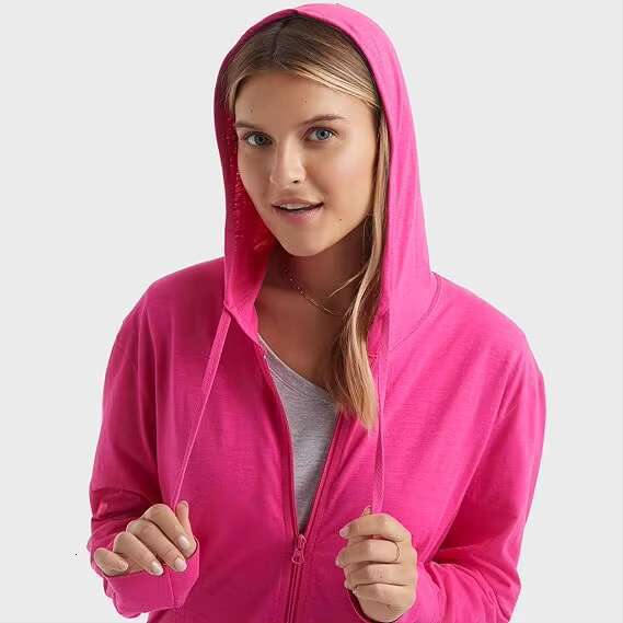 Custom Colors Pink Womens Up Hoodies Long Sleeve Casual Fleece Zip Hoodie Sweatshirt For Women Wholesale