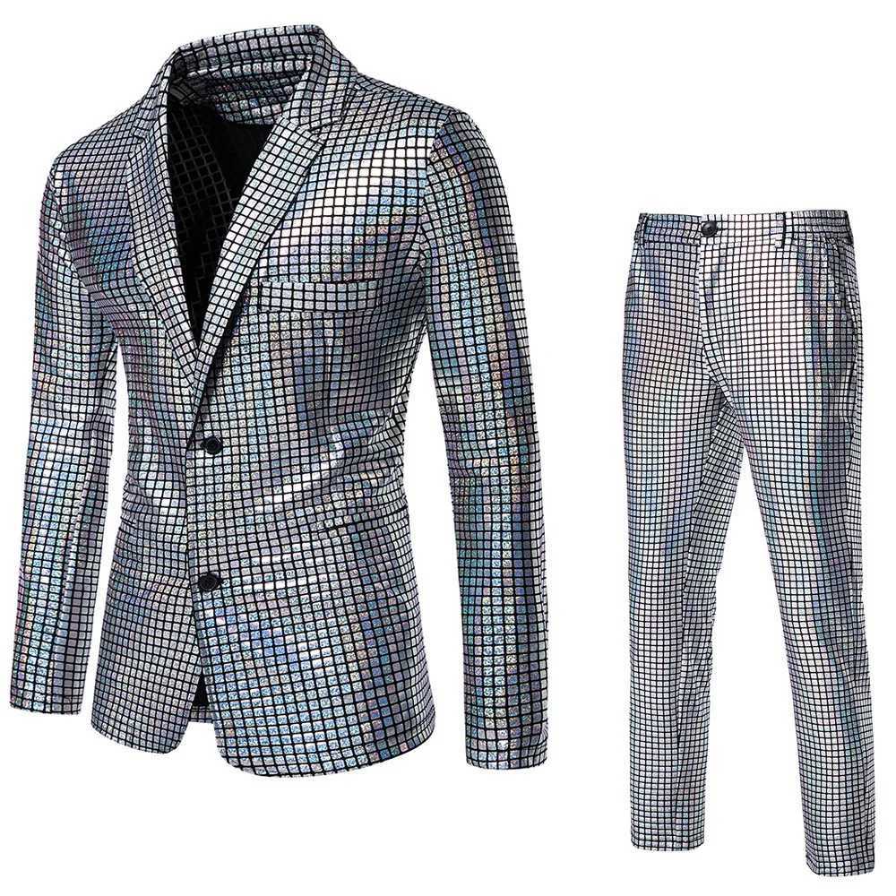 Hot sale sequins hot gold mens disco party stage nightclub shiny cool performance clothes suit jacket European size S-3XL M250303
