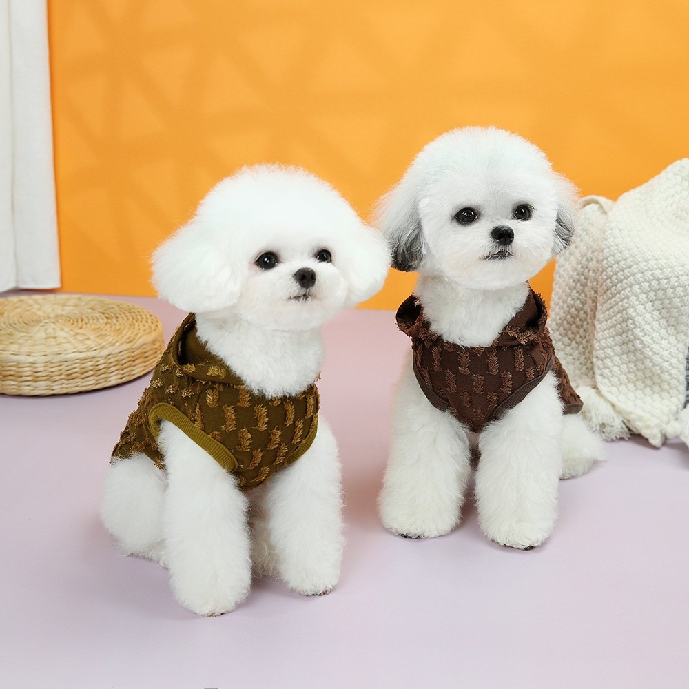 New Dog Clothes Spring Summer Thin Breathable Hooded Vest for Small Dogs Teddy Pomeranian Pet Apparel