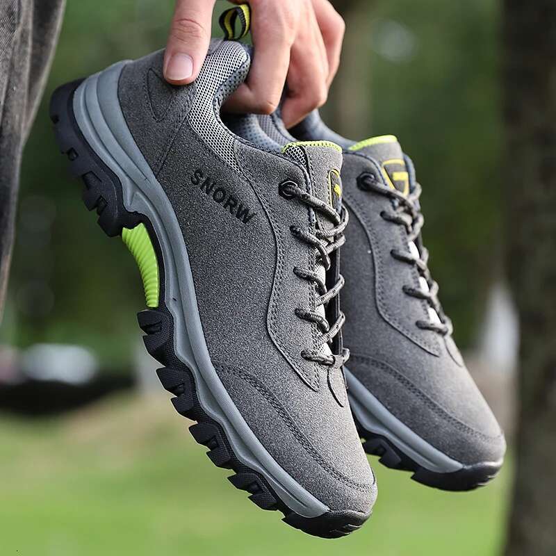 Hiking For Men Outdoor Mountain Non-Slip Climbing Shoes Trekking Walking Hunting Tactical Sneakers Rubber Boots