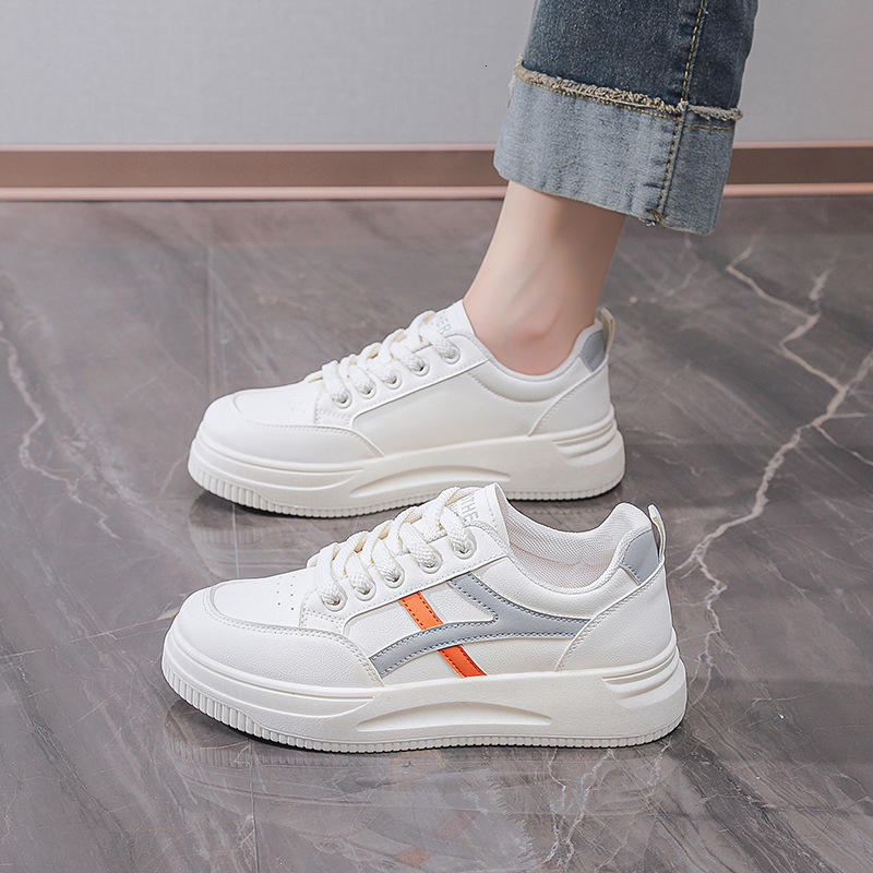 2025 Spring summer White Shoe Designer s New Height Increasing Thick Bottom Outdoor Sports Style Leisure Street Women s Shoes