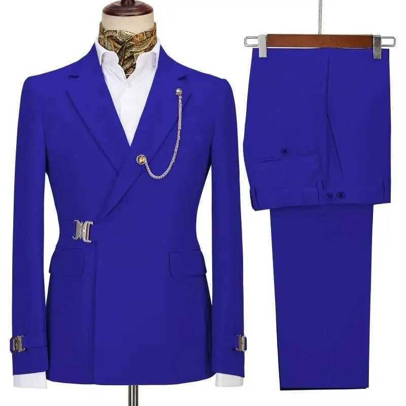 Mens Suits Blazer Pants for Men Jacket Italian Design Notched Lapel Party Wedding Slim Fit Costume Homme 2 Piece Clothing M250303