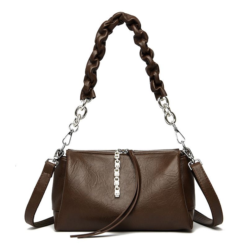 toteBag Shoulder bag ROSE NOIRE New Women's Chain Box Niche, High-End, Fashionable, Crossbody, Single Shoulder, Small Square Bag, Armpit Bag