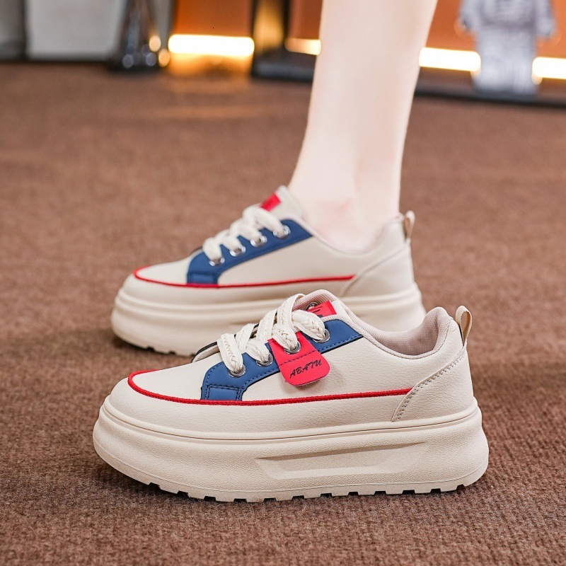 Fashion Splicing Color Thick Sole Height Increasing Sports Style 2025 Designer New Eye-catching Women s Shoes Spring And Summer New Products