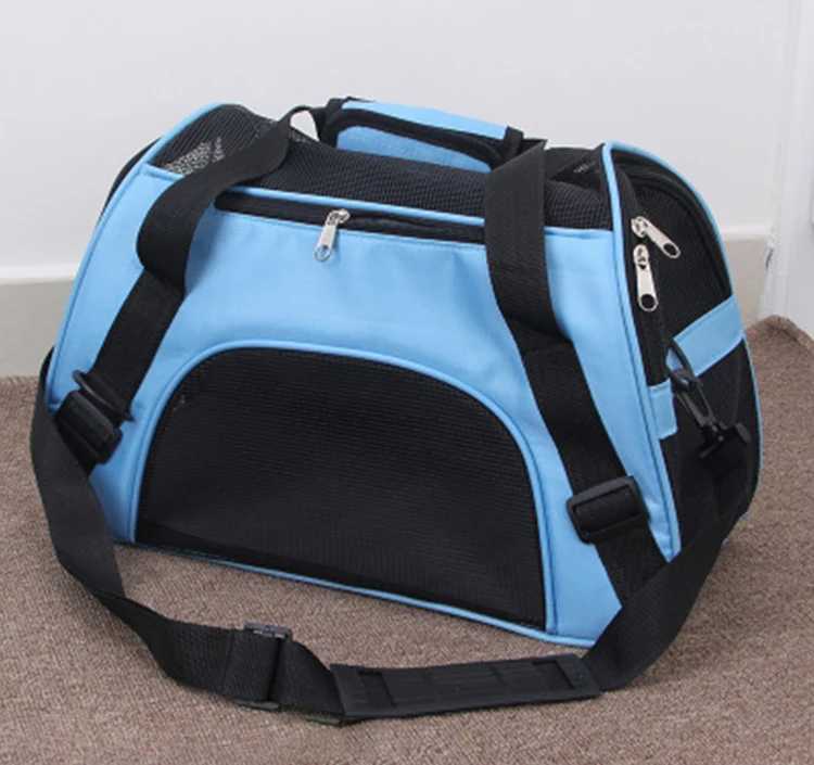 Cat Bags Portable Dog Carrier Bag Mesh Breathable Carrier Bags for Small Dogs Foldable Cats Handbag Travel Pet Bag Transport Bag 250205