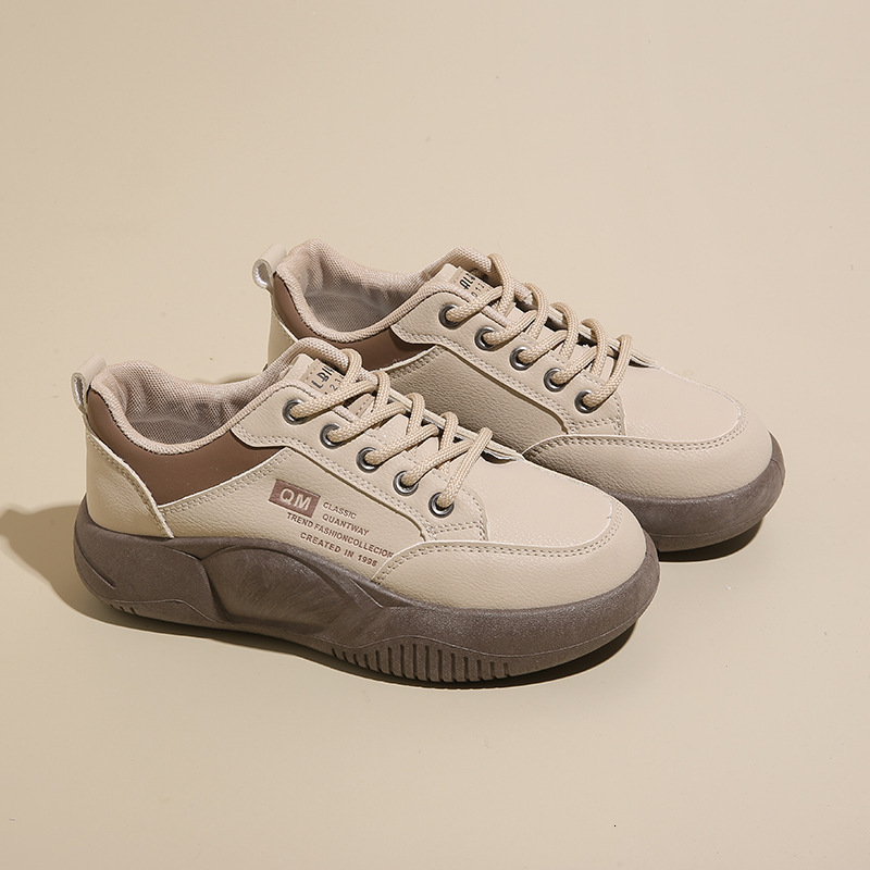 2025 Designer s New Spring summer Women s Sports Shoes, Leather Casual Style Thick Sole, Height Increasing Outdoor Running Shoes