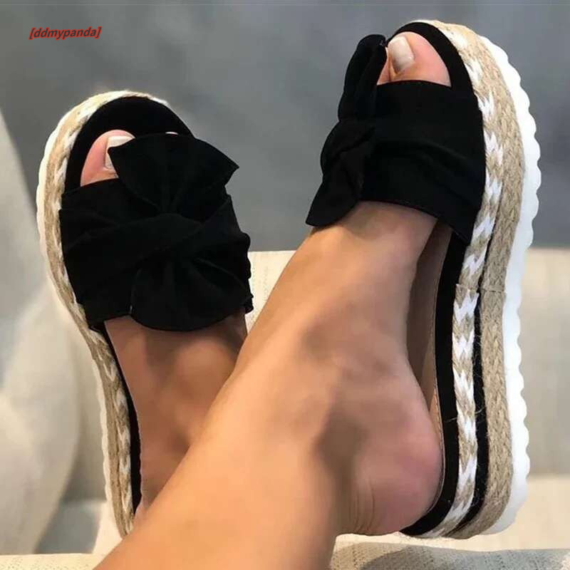 Heels with Wedges for Women Platform Sandals Slippers Sandalias Mujer Elegant Summer Shoes #ddmypanda