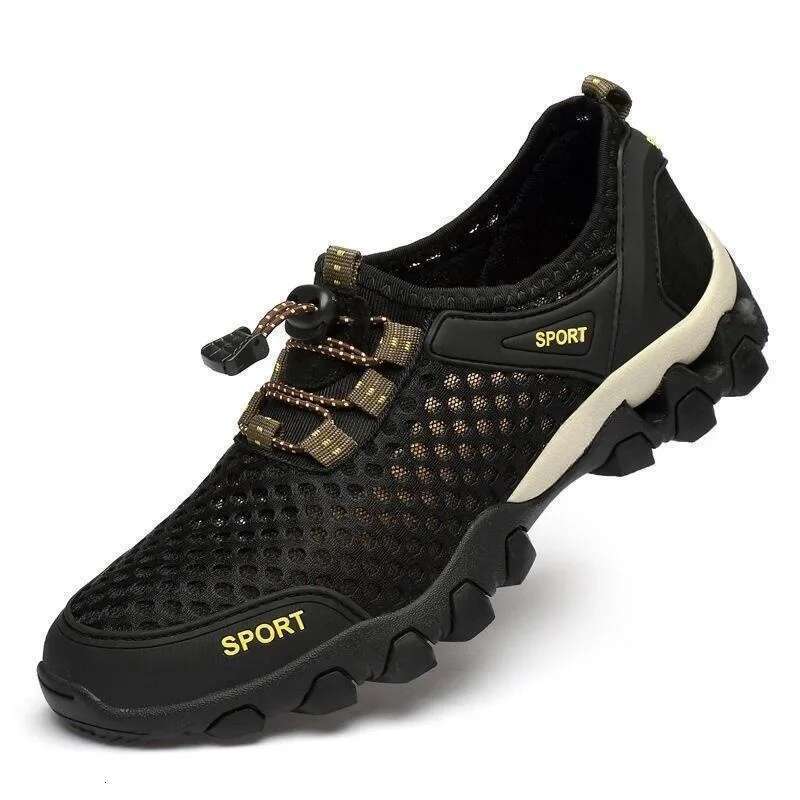 Summer Men's Mesh Sports Fashion Mountaineering Breathable Lightweight Anti Slip Outdoor Travel Running Casual Shoes
