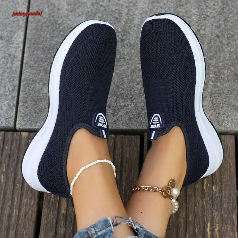 Women's Sneaker Loafers Tennis Femimino Ladies Slip On Breathable Sports Designer Barefoot Shoes Ballet Flats #ddmypanda