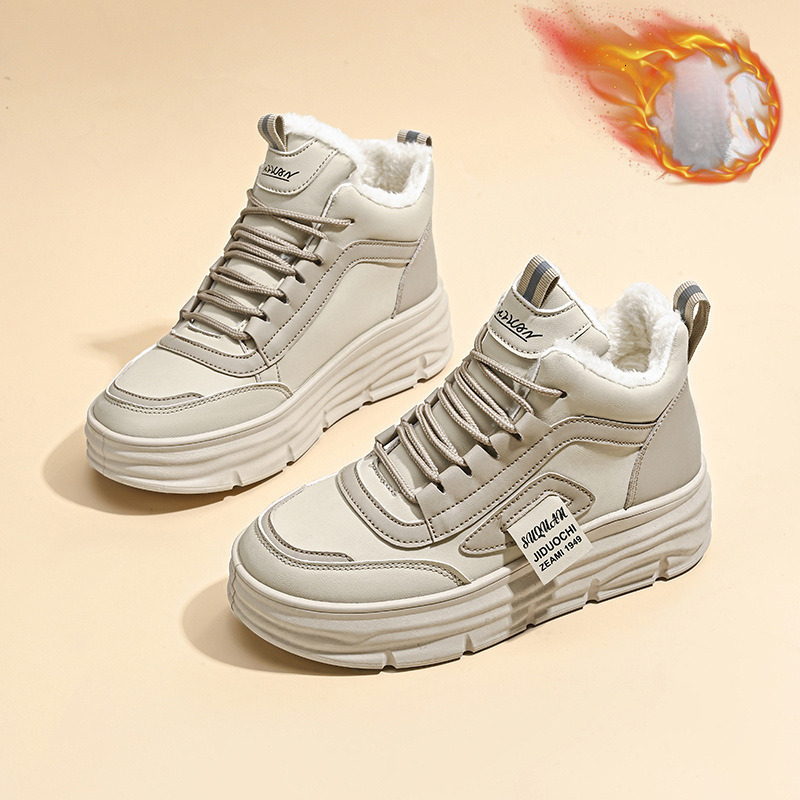 Women s Designer Shoes 2025 Winter New Height Increasing Brand New Velvet Warm Sponge Cake High Top Shoes Outdoor Sportswear Casual Non Slip Shoes