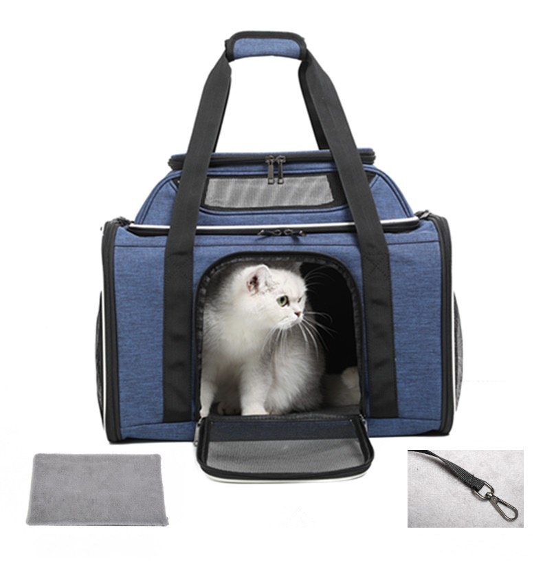 Cat, Dog Carrier for Small Medium Cats Expandable Soft Sided, Collapsible Travel Puppy Carrier