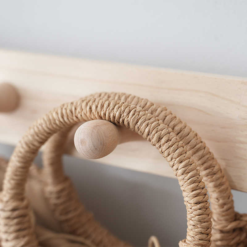 New Half Moon Handheld Women's Bag Straw Woven Bag Diagonal Span Small Bag Woven Bag Beach Bag Shoulder Bag