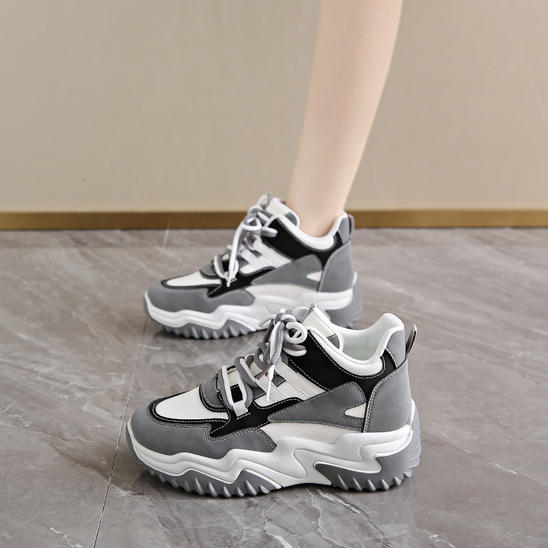 Women s Designer s New Breathable High Top Sports Shoes With Multifunctional Thick Sole And Height Increase Casual And Fashionable Casual Dad Shoes