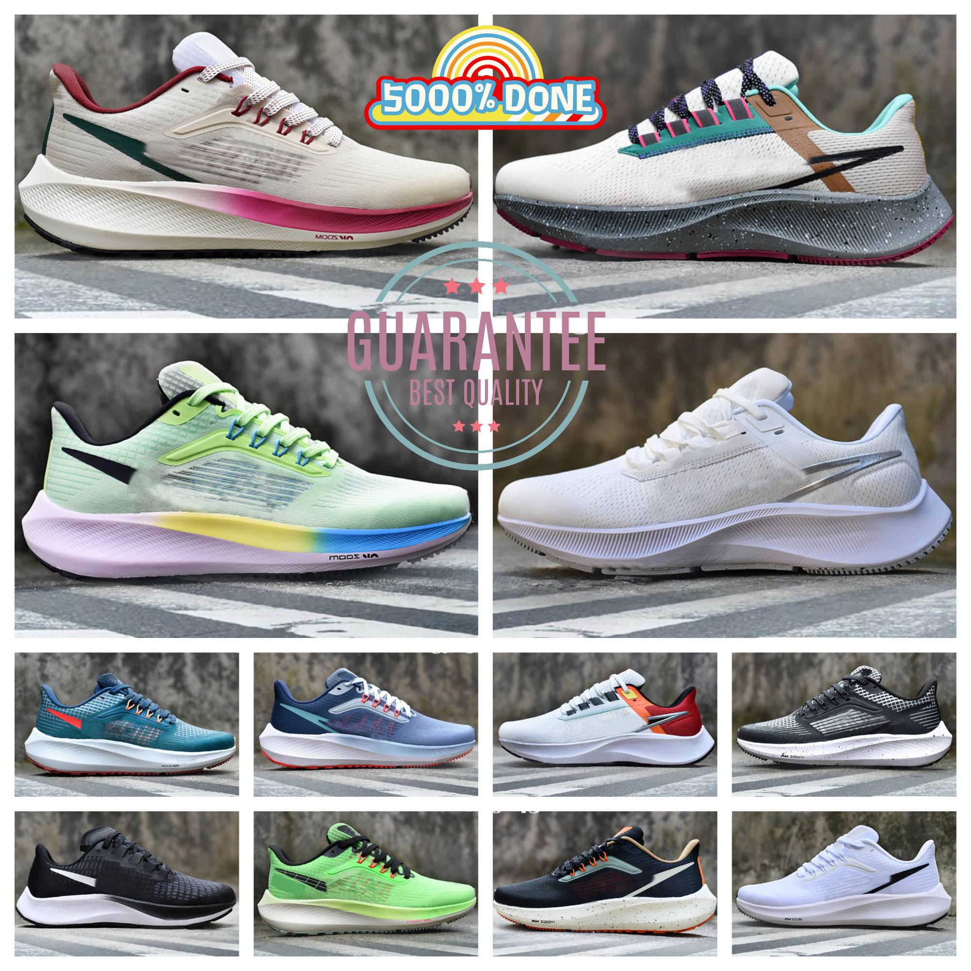 Designer Pegasuss 37 Be True Casual Running Shoes Men Women ZM Flyease 38 39 40 Triple White Midnight Black Navy Chlorine Blue Ribbon Green Wolf Grey trainers Sneakers