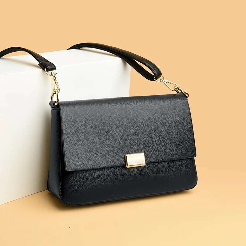 2025 New Trend Fashion Message Geniune Leather Girls Crossbody Women Shoulder Bags Big Size Capacity Multifunction Shopping Lady