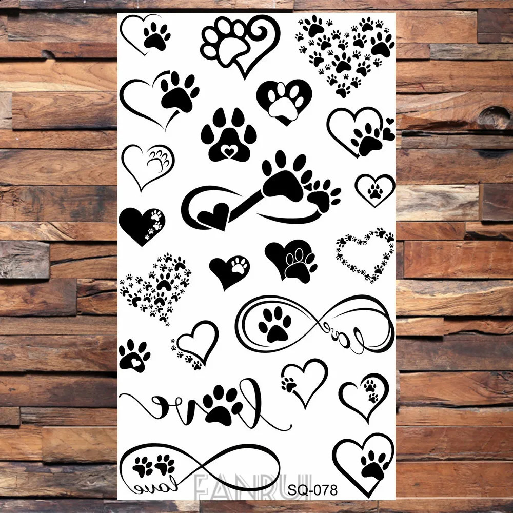 Waterproof Black Infinity Tattoo Feather Bird Women Body Hand Art Drawing Temporary Stickers Men Finger Small Paste 250219