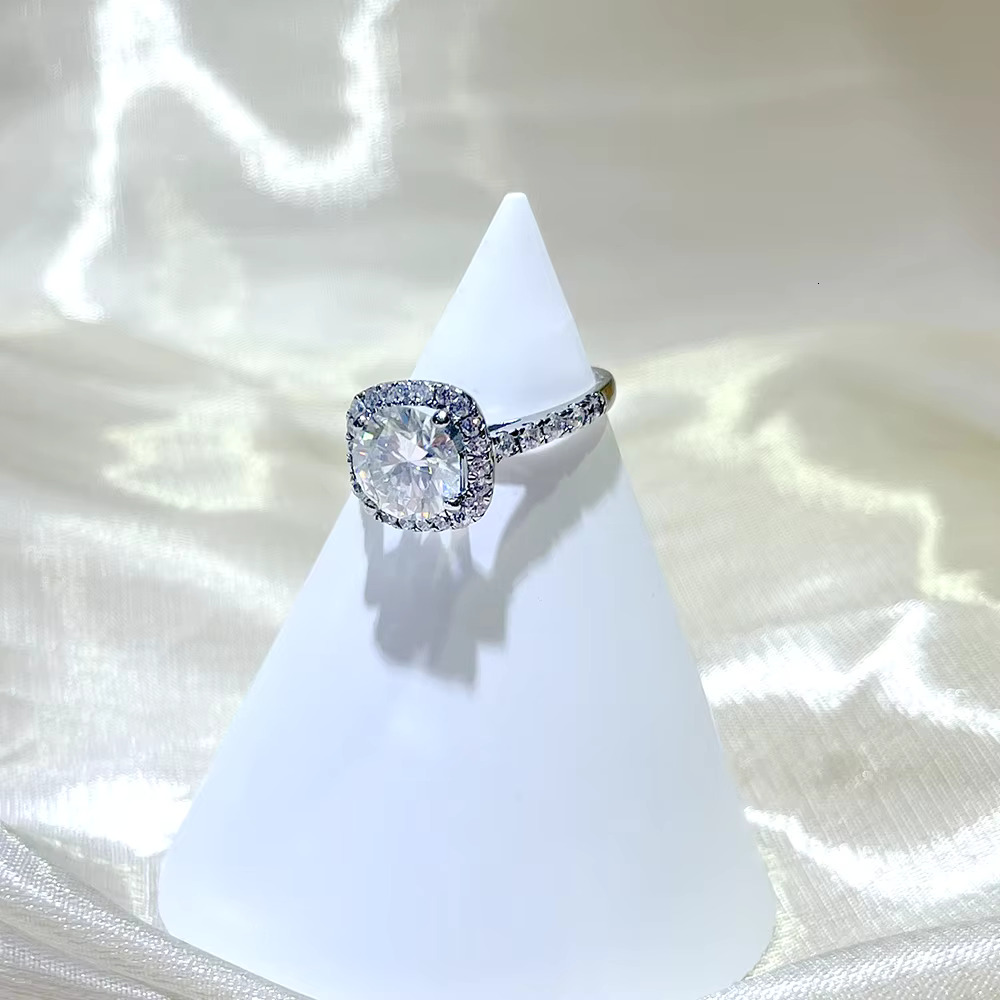 Moissanite Wedding Ring 14K & - White Gold for Women
