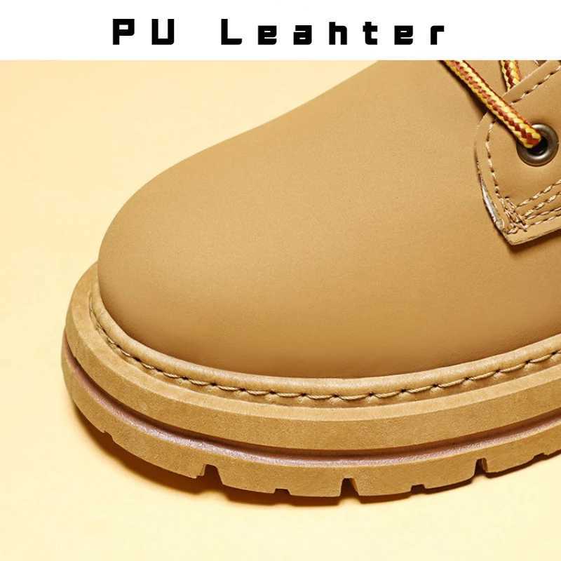 High Top Mens Ankle Boots Designer Luxury Man Motorcycle Boots British Style Leather Boots Brand Lace-Up Men Shoes Mens Boots Z250303