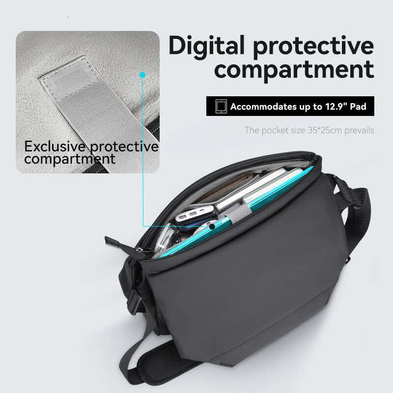 Women's Bags Mark Ryden Multifunction Fashion Shoulder Messenger Large Capacity Leather Crossbody Bag designer bag for men