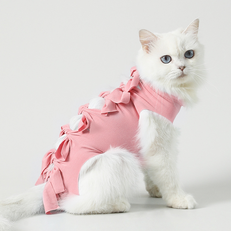 Cat Sterilization Clothing Mother Cat Weaning Clothing Anti-licking Clothing Breathable Four-legged Cat Pet Clothing