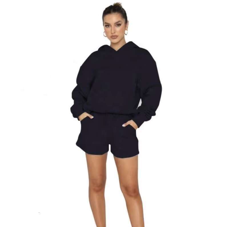 Fashion Solid Color Pullover Hooded Long-Sleeved Hoodie For Women