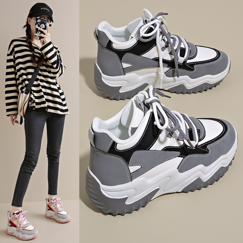 Women s Designer s New Breathable High Top Sports Shoes With Multifunctional Thick Sole And Height Increase Casual And Fashionable Casual Dad Shoes