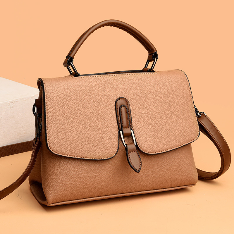 toteBag Shoulder bag ROSE NOIRE High End And Fashionable Commuting Handbag, Leather Small Square Bag, New Trend, Simple Flip, Versatile Crossbody Bag