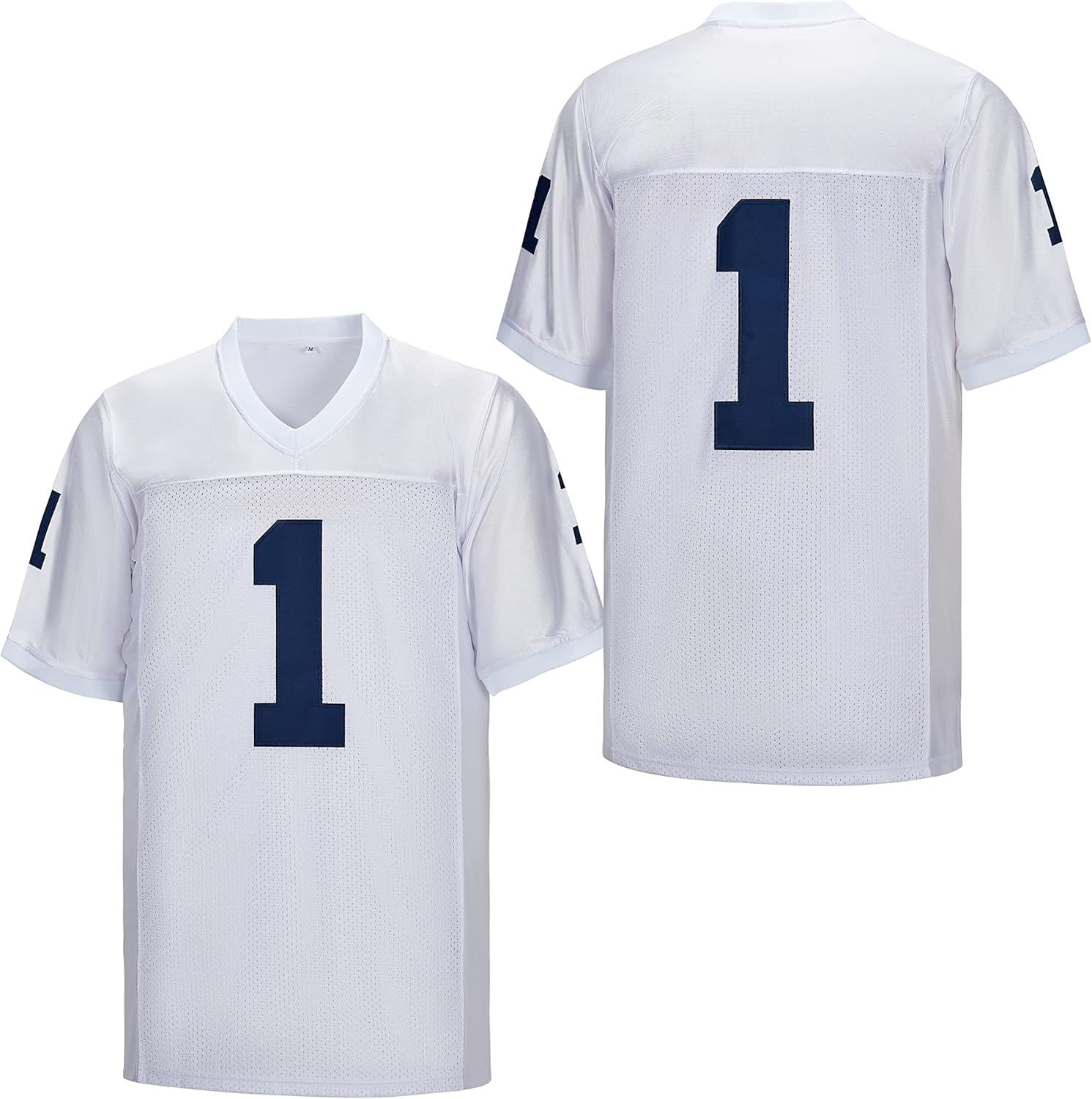 Men's 11 No Name Football Jersey 1 26 31 White ed