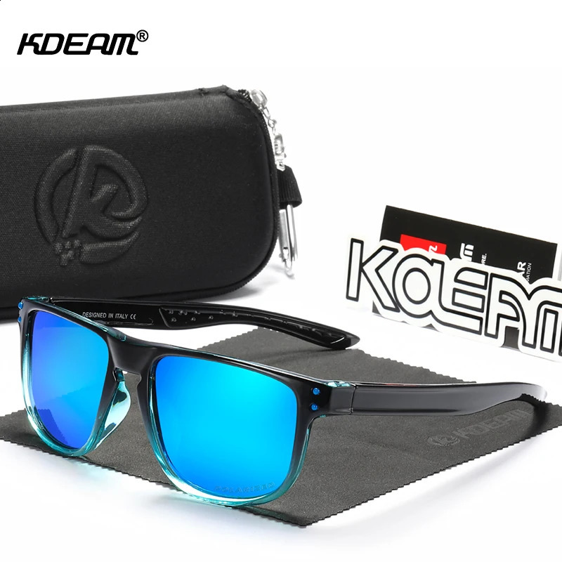 KDEAM Durable Lightweight Polarized Sunglasses All-fit Size Sun Glasses Men Coating Lens Minimize Hard Case included 250221