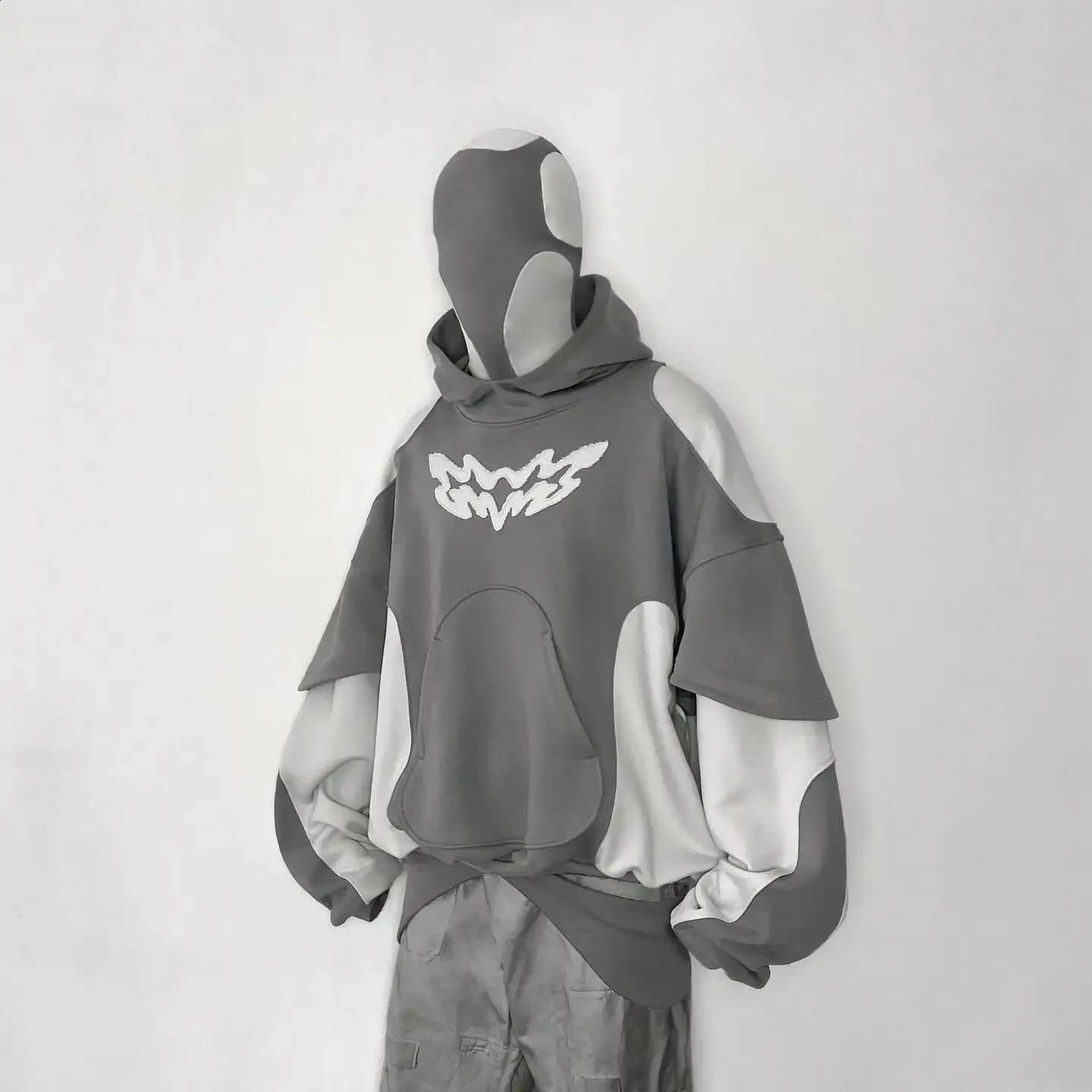 Y2k Harajuku Retro Trendy Letter Embroidery Oversized Sweatshirt Women High Street Fashion Loose Zipper Hoodie Men 250225