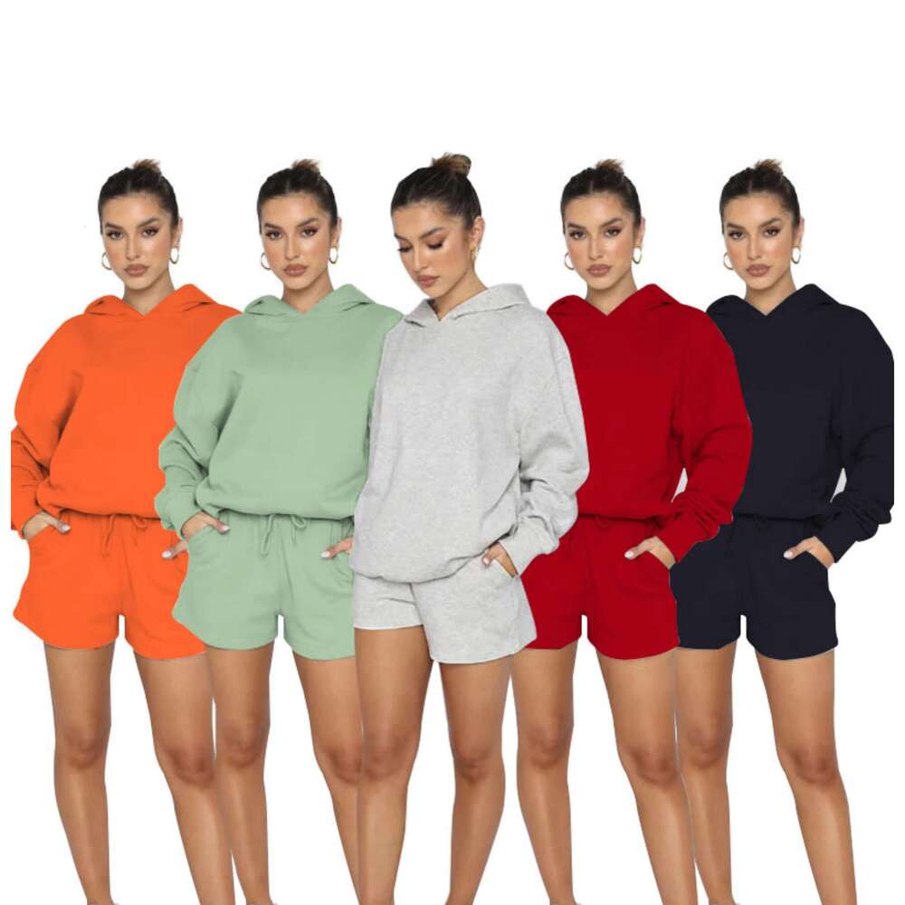 Fashion Solid Color Pullover Hooded Long-Sleeved Hoodie For Women