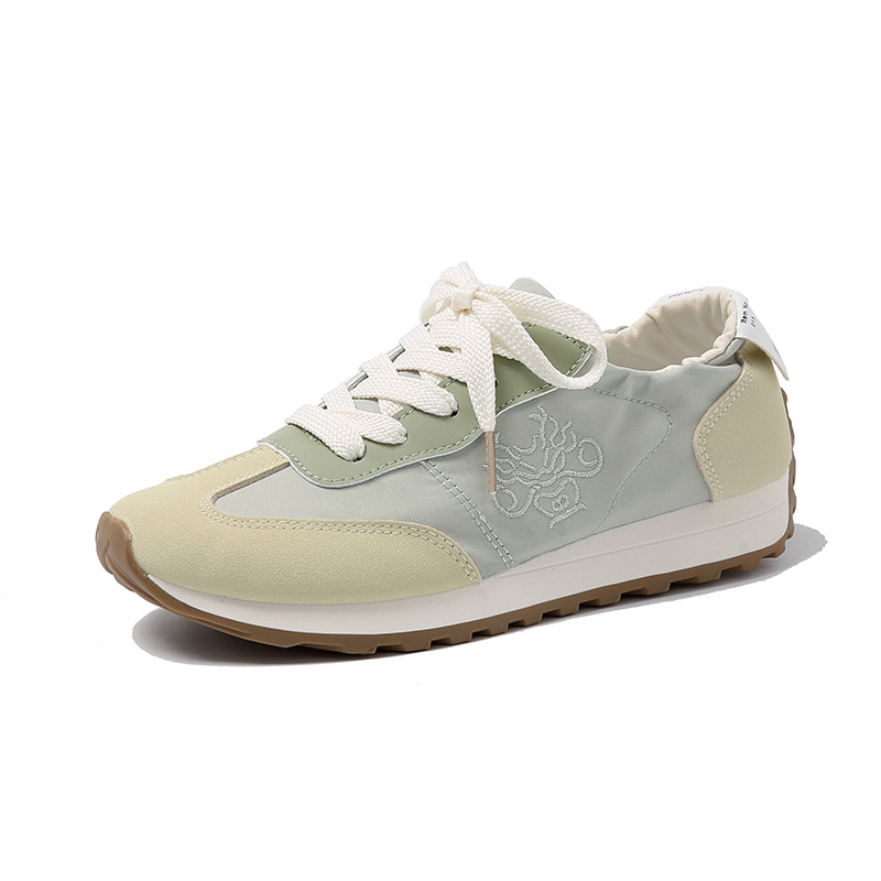 free shipping designer casual shoes women womens grey green beige gum breathable comfort leather outdoor sports running shoe trainers sneakers 2025