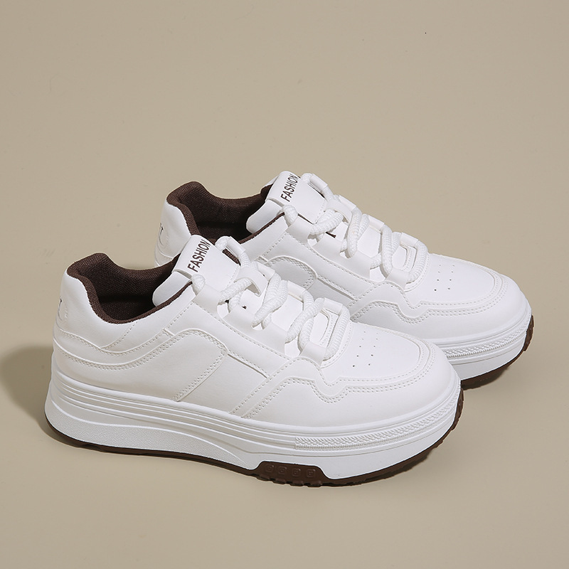 White shoes women s multifunctional designer spring new breathable thick soled sports and leisure board shoes outdoor fashion shoes