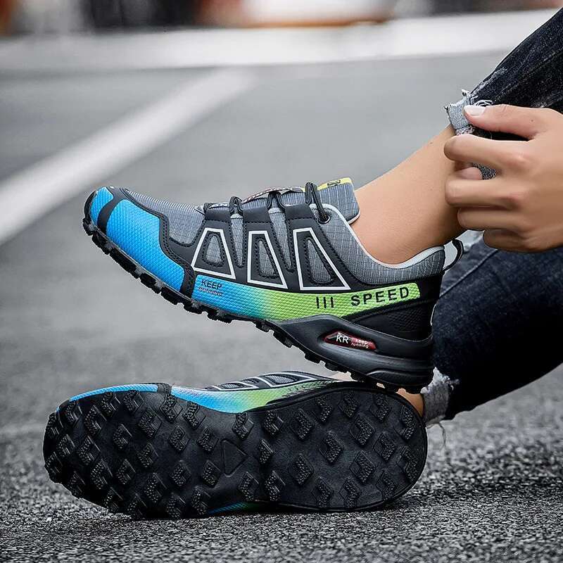 Outdoor Mesh Breathable Wear-Resistant Hiking Training Men Large Size Casual Sports Shoes