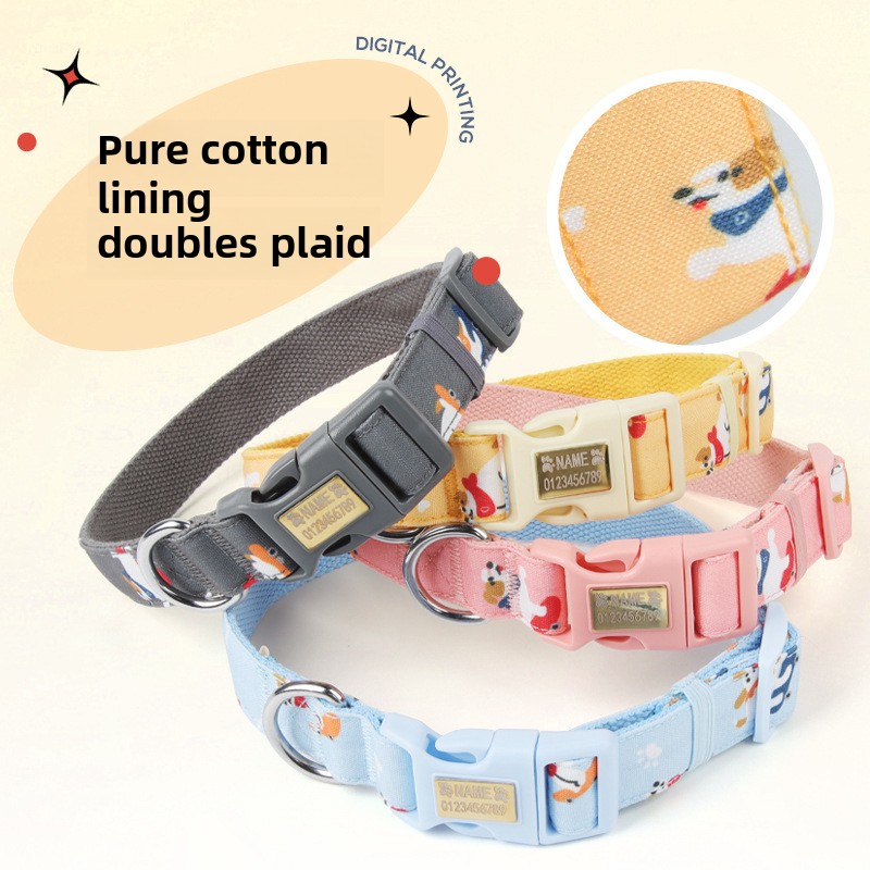 Durable Adjustable Pet Leads and Collars Set - Stylish Print Choices Available for All Sizes