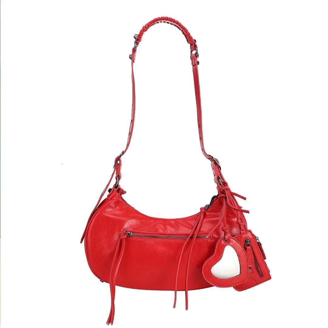 new style New Size Heavy Duty Rivet Motorcycle Three-In-One Handbag Single Shoulder Crossbody Bag