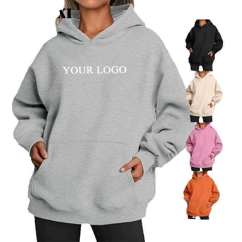 PASUXI Wholesale Clothing Custom Streetwear Casual Top Pullover Sports Hoodie For Women