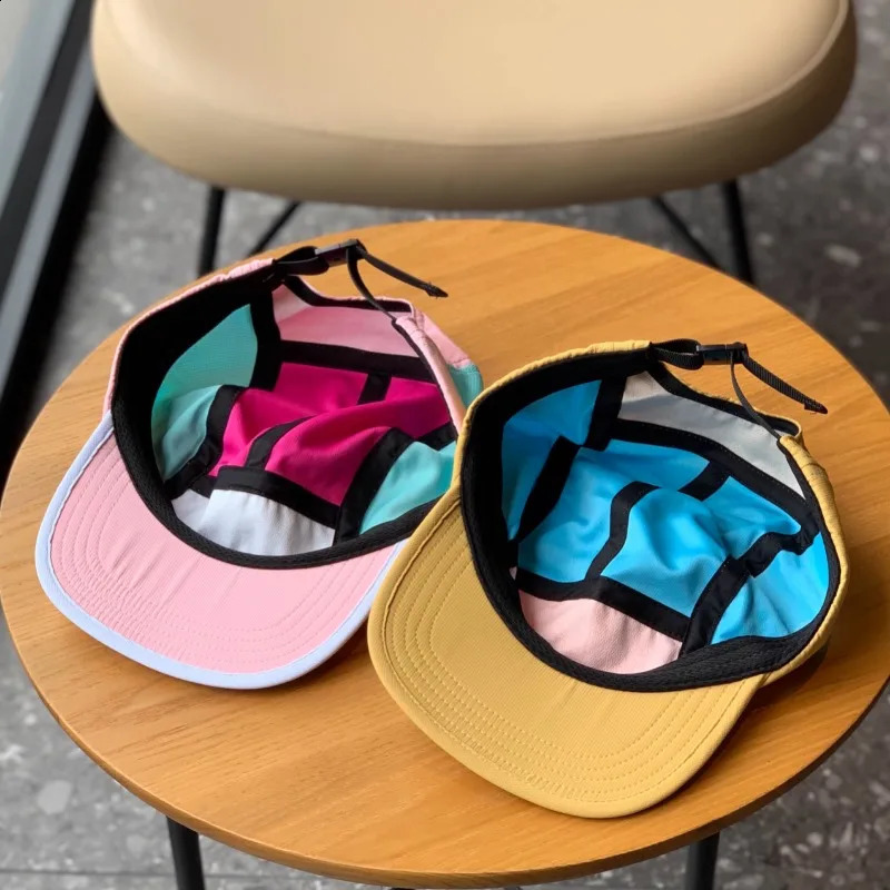 Custome Personalized Quick drying Five panel Flat brimmed Hat Men and Women Outdoor Breathable Sports Sunshade Baseball Cap 250225 - view 4