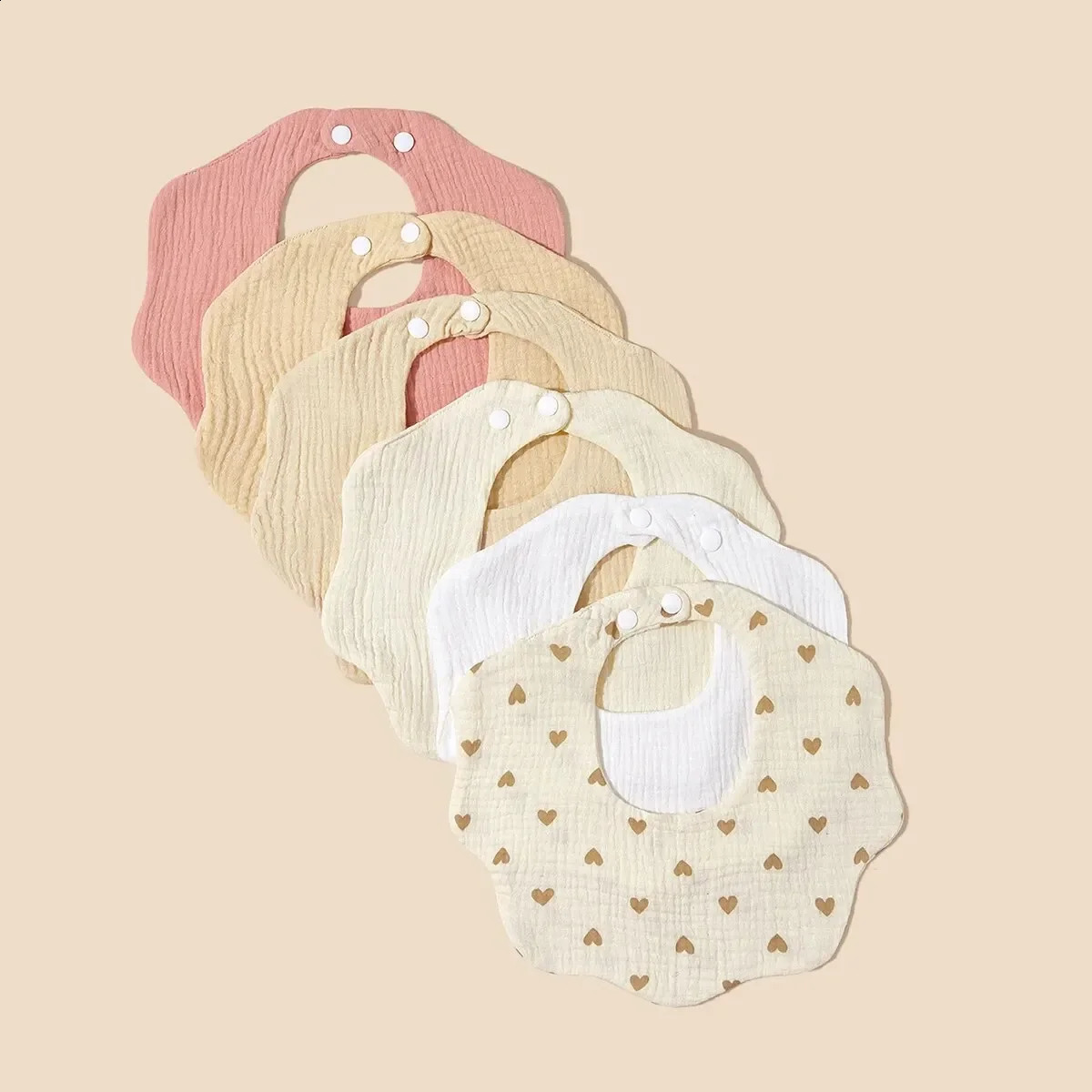 3 Packs Random Color Bibs Boys Girls born Infant for Drooling 250221