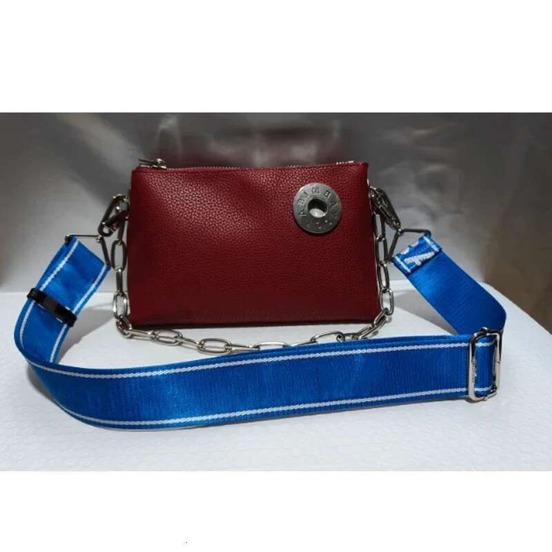 new style Spanish New Leather Shoulder Iron Chain Bag Dual Purpose Backpack