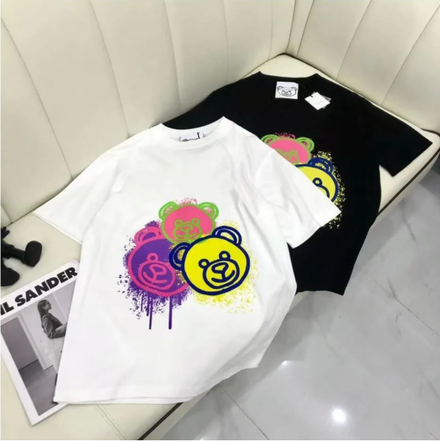 Sunmmer Womens Mens Designers T Shirts Tshirts Fashion Letter Little bear Printing Short Sleeve Lady Tees s Casual Clothes Tops T-shirts Clothing