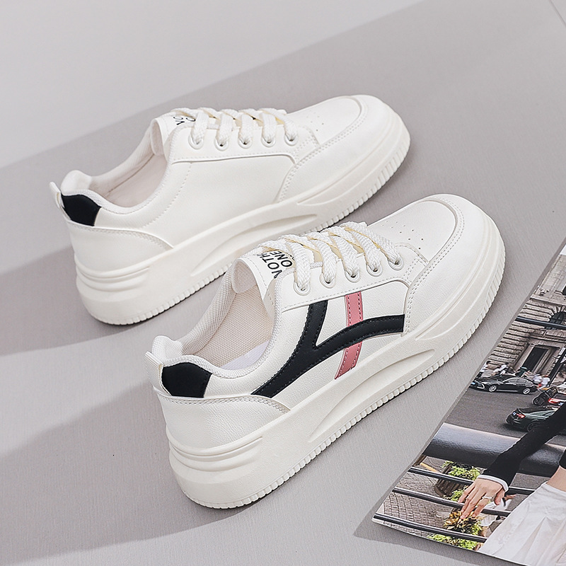 2025 Spring summer White Shoe Designer s New Height Increasing Thick Bottom Outdoor Sports Style Leisure Street Women s Shoes