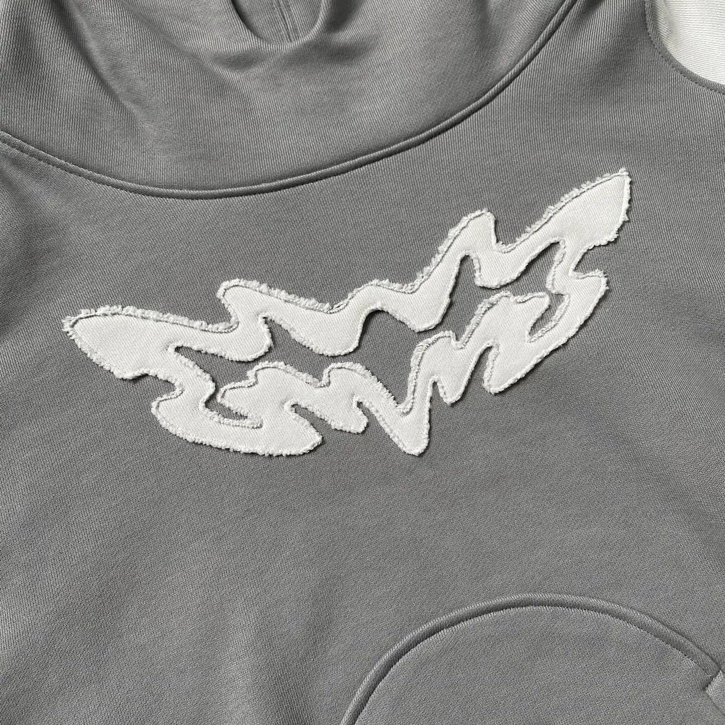 Y2k Harajuku Retro Trendy Letter Embroidery Oversized Sweatshirt Women High Street Fashion Loose Zipper Hoodie Men 250225