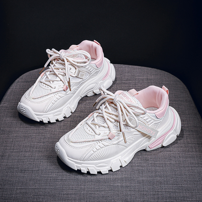 Thick Soled Women s Designer 2025 Spring New Multifunctional Mesh Breathable Casual Running Sports Fashionable Thick Soled Shoes