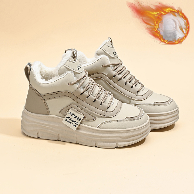 Women s Designer Shoes 2025 Winter New Height Increasing Brand New Velvet Warm Sponge Cake High Top Shoes Outdoor Sportswear Casual Non Slip Shoes