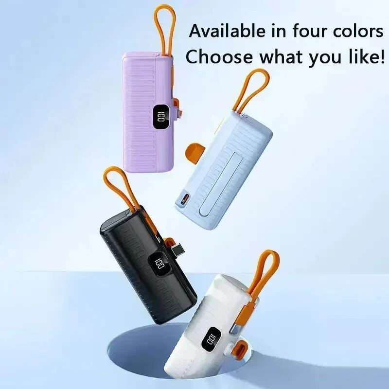 50000mAh Powerbank Fast Charging Outdoor Portable Mobile Power Cell Phone External Battery USB Type-C Compatible