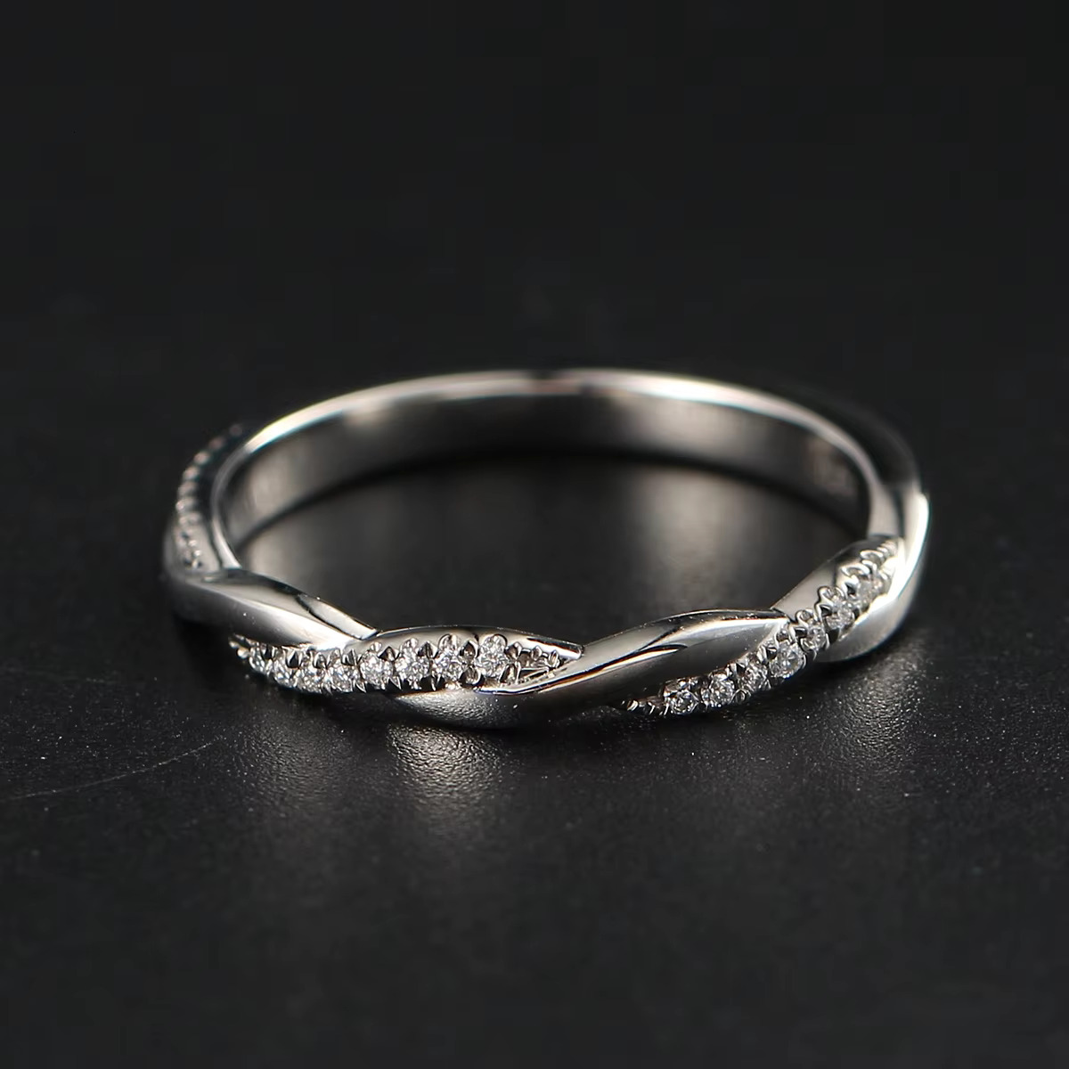 Beautiful Jewelry Wedding Engagement 14k Pure Silica Eternal Ring