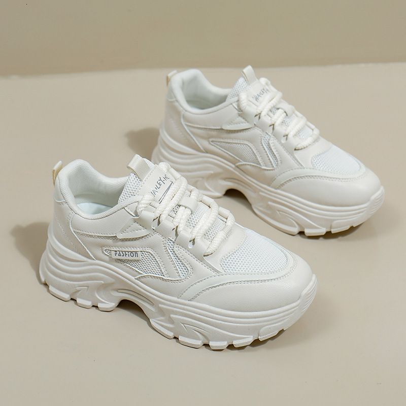 Mesh Breathable White Shoes For Spring And Summer 2025 Designer s New Outdoor Training Running And Height Increasing Casual Shoes