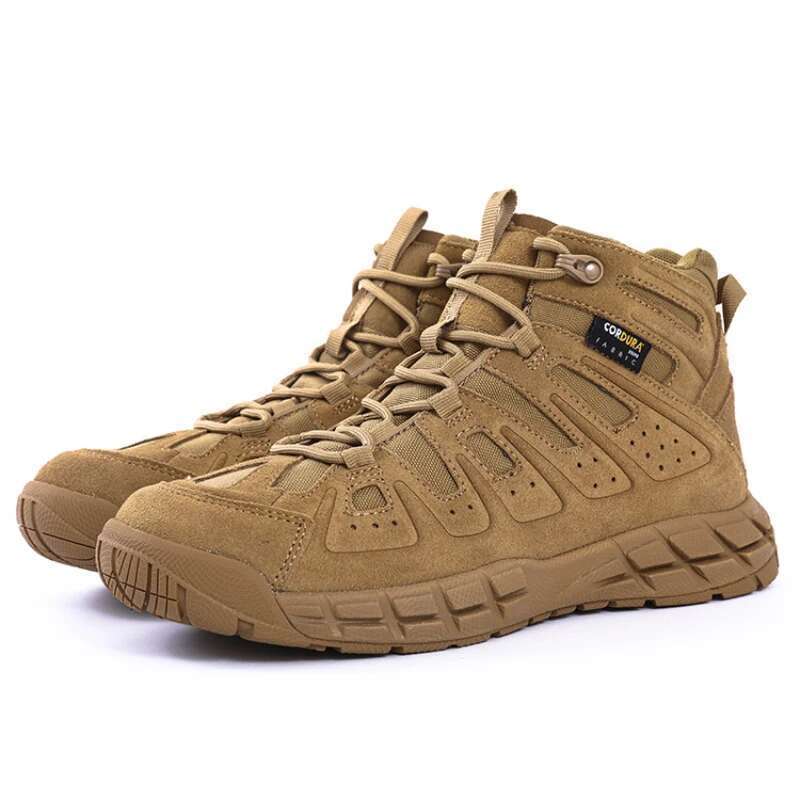 Tactical Outdoor Military Combat Men 46 Size Army Training Shoes Ultralight EVA Shock Absorbing Mountain Hiking Boots Male