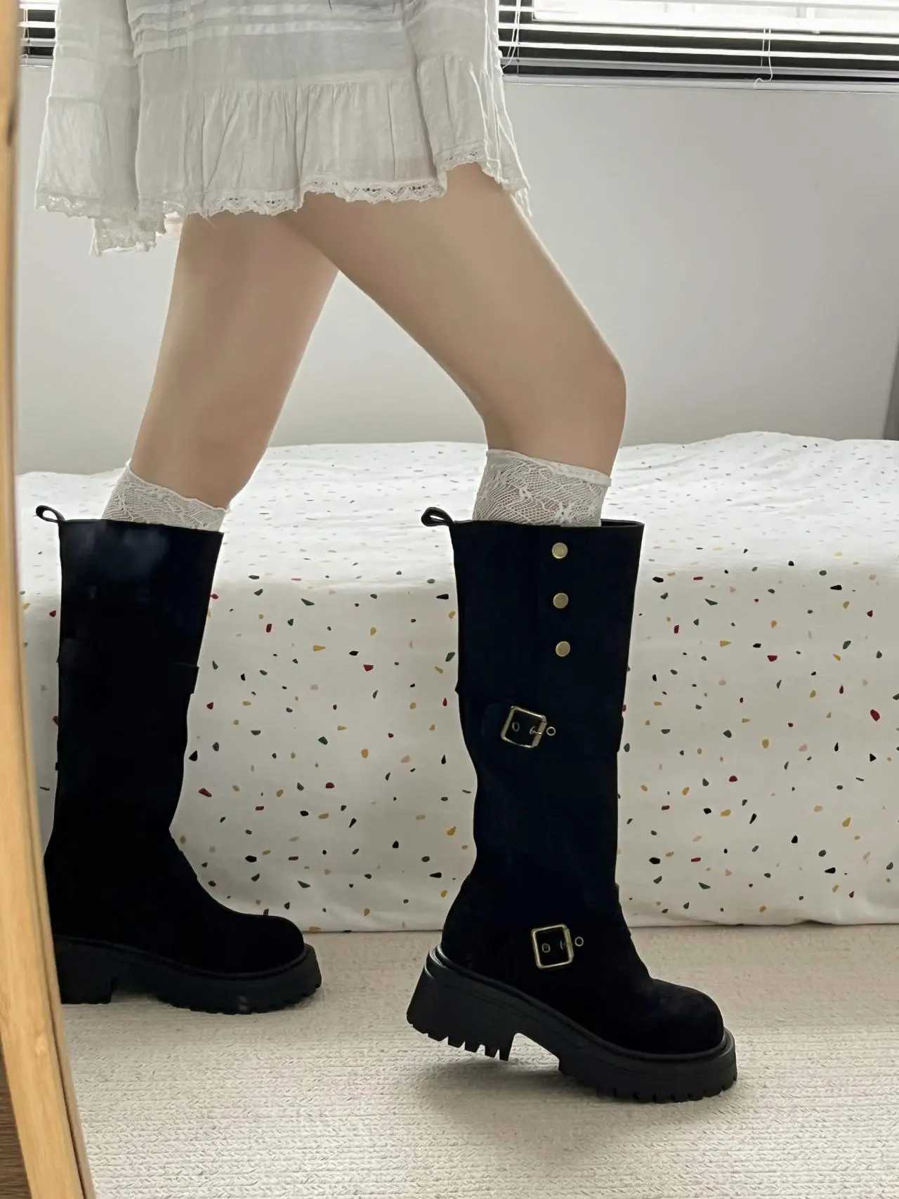 Boots Women New 2024 Shoes Winter Footwear Luxury Designer Sexy Thigh High Heels High Sexy Fashion Rock Over-the-Knee Autumn Z250303